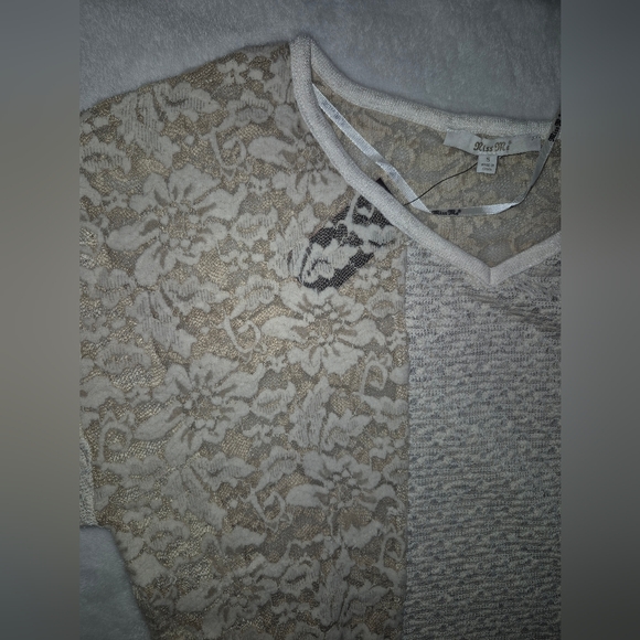 Miss Me Cream Lace Women's Top NWT - Picture 8 of 12